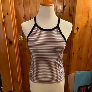 Colorful Striped Crop Top